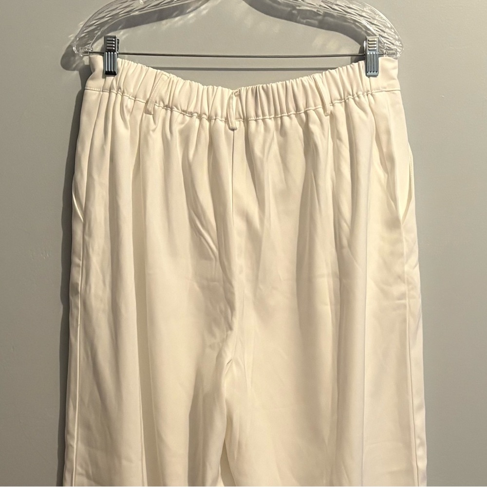 Cider Women’s 0XL White Wide Leg Trousers Classic Timeless Business Casual Pants - Picture 8 of 16
